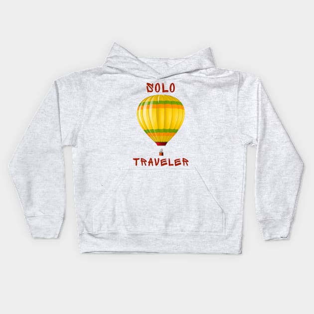 Solo traveler Kids Hoodie by IOANNISSKEVAS